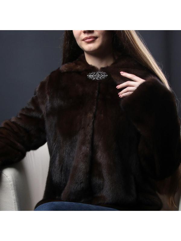 Декоративная застёжка, 6,5 × 3 см, цвет чёрный