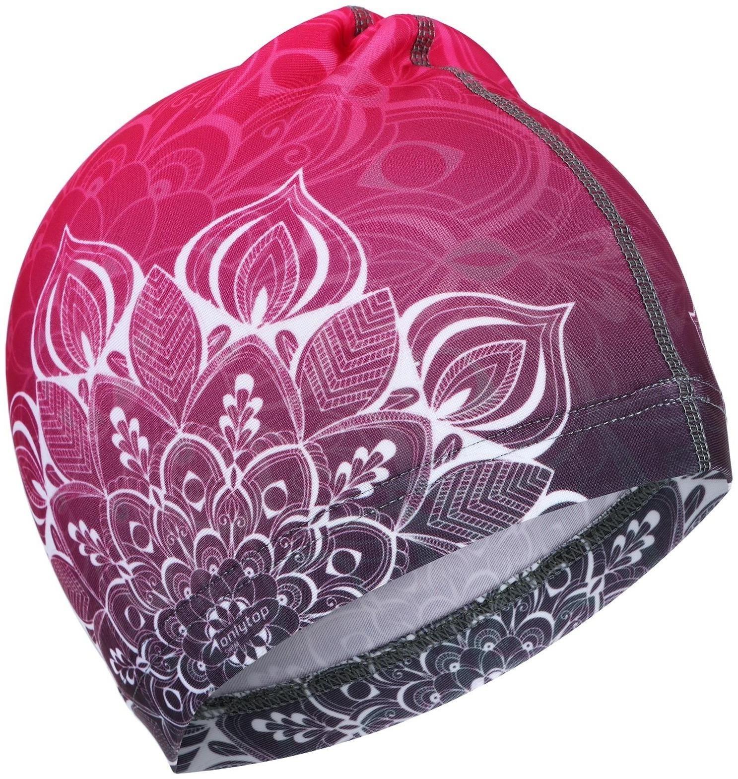 Шапочка для плавания взрослая, тканевая, обхват 54-60 см