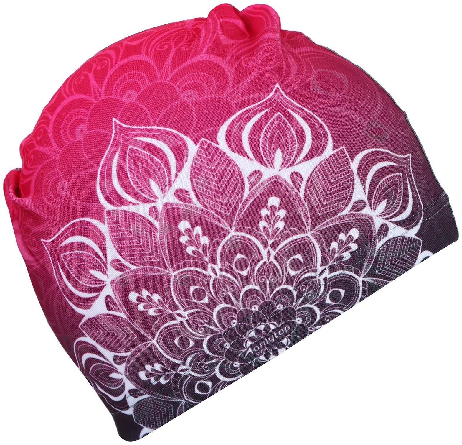 Шапочка для плавания взрослая, тканевая, обхват 54-60 см