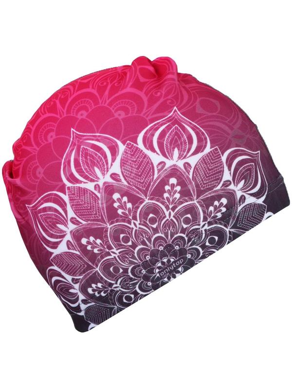 Шапочка для плавания взрослая, тканевая, обхват 54-60 см