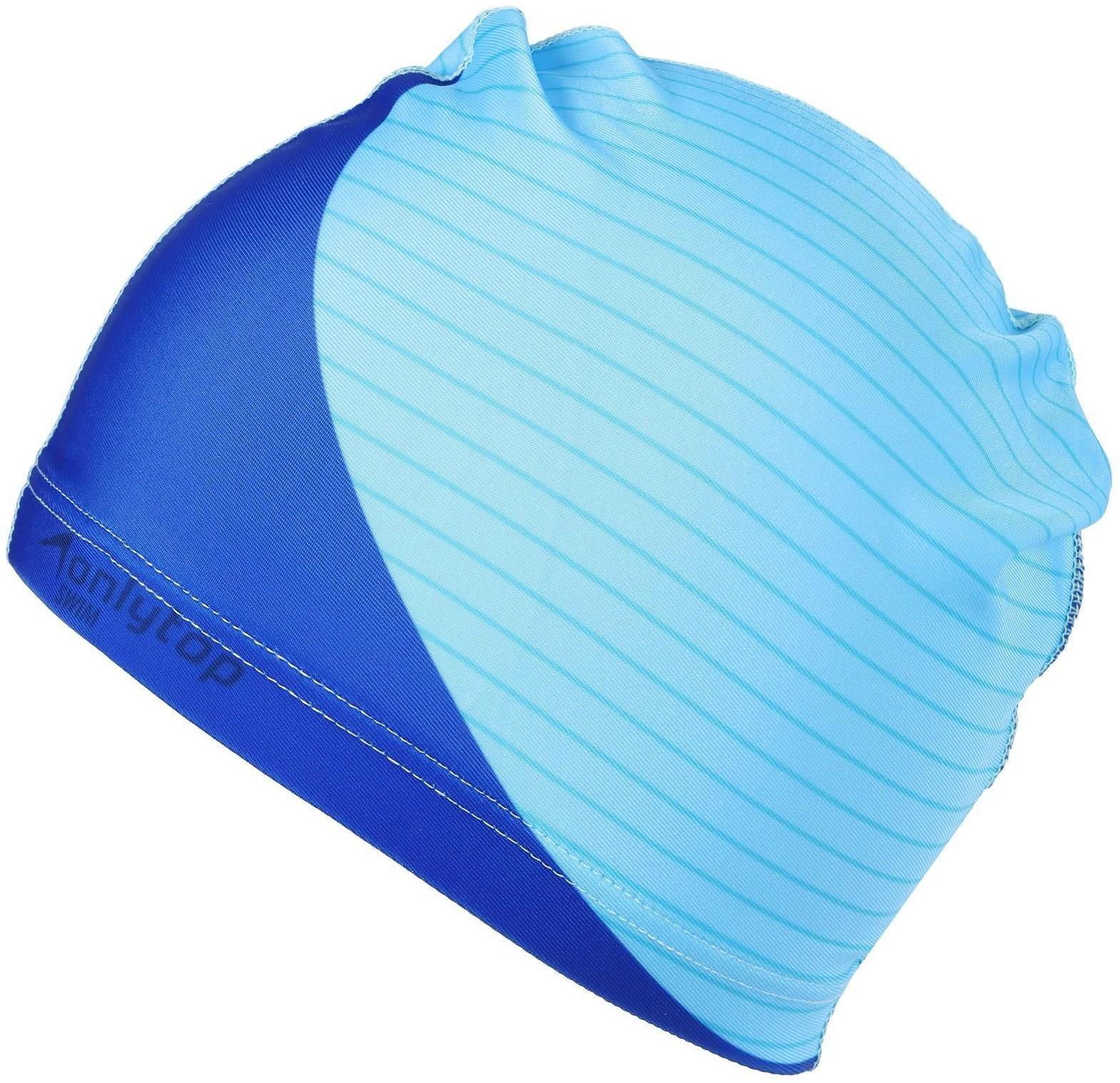 Шапочка для плавания взрослая, тканевая, обхват 54-60 см