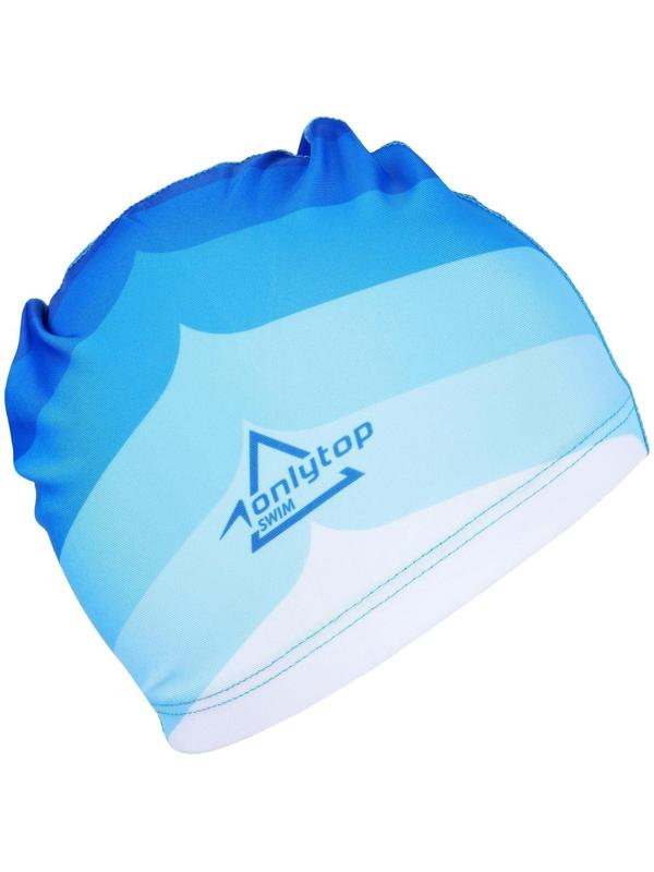 Шапочка для плавания взрослая ONLYTOP Swim, тканевая, обхват 54-60 см