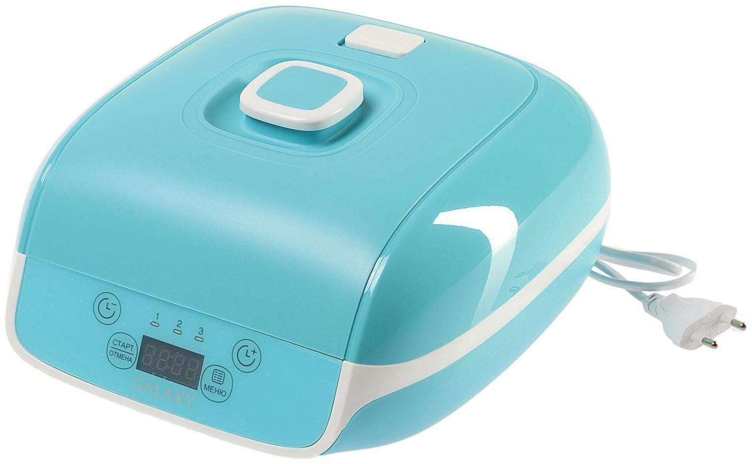 Йогуртница Galaxy GL 2693, 20 Вт, 90  мл, 9 ёмкостей, таймер, голубая