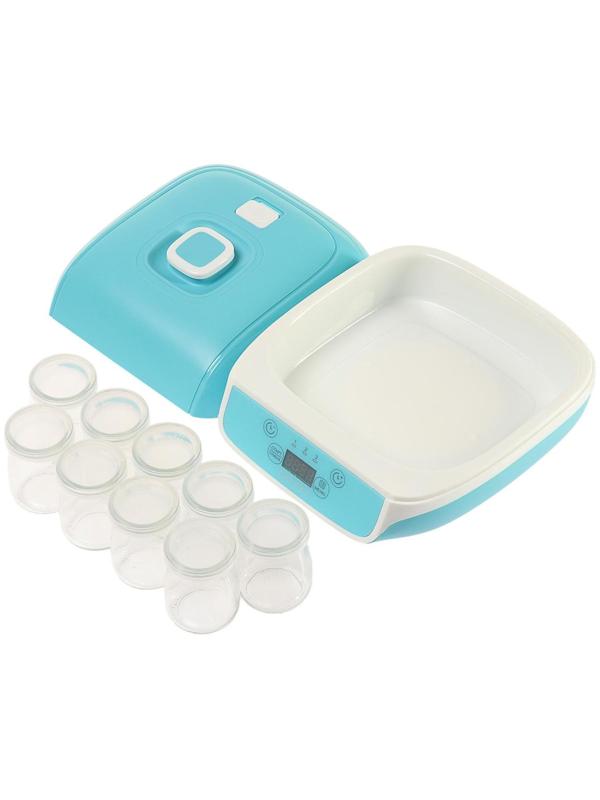 Йогуртница Galaxy GL 2693, 20 Вт, 90  мл, 9 ёмкостей, таймер, голубая