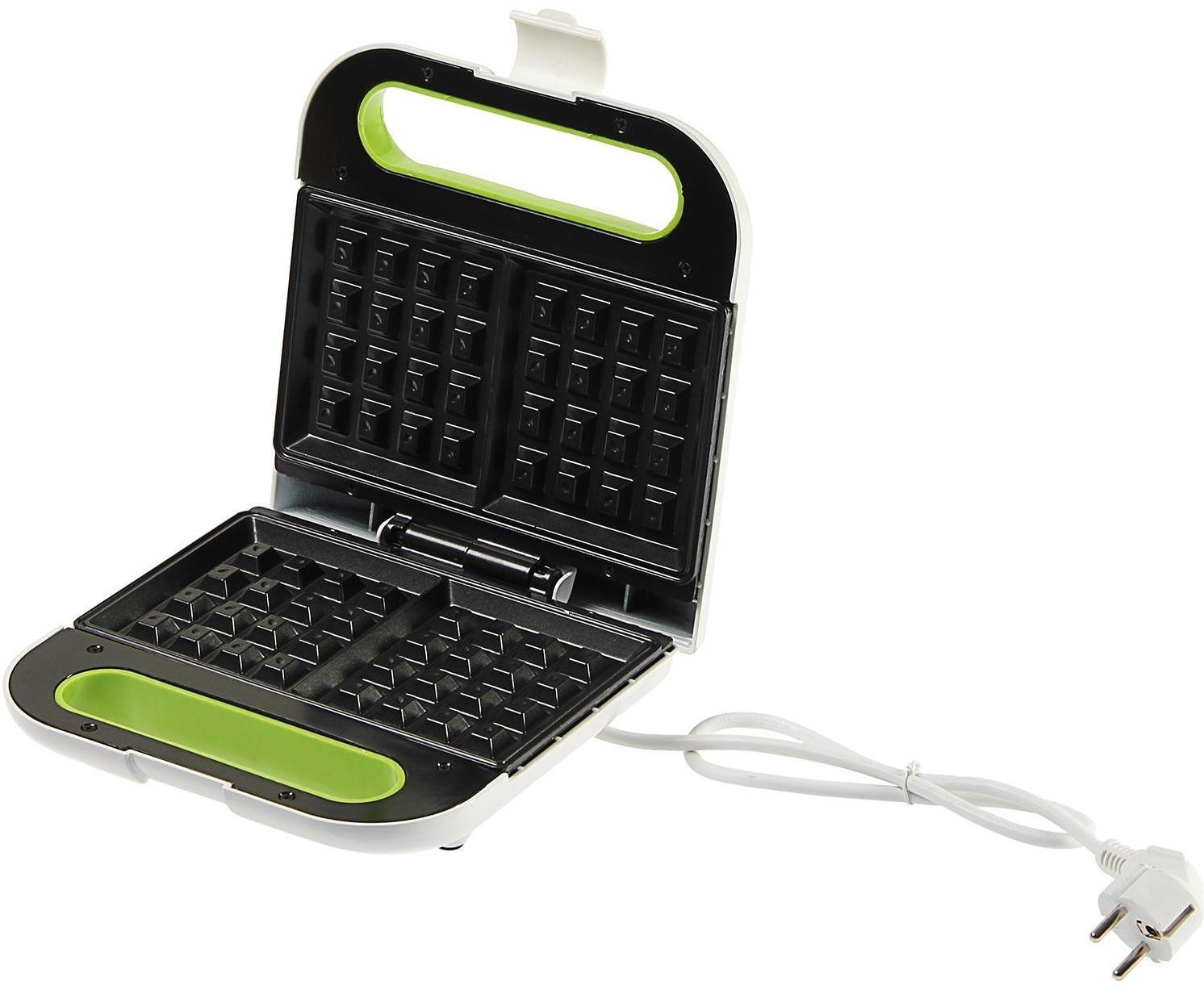 Электровафельница Galaxy GL 2963, 800 Вт, венские вафли, антипригарное покрытие, белая