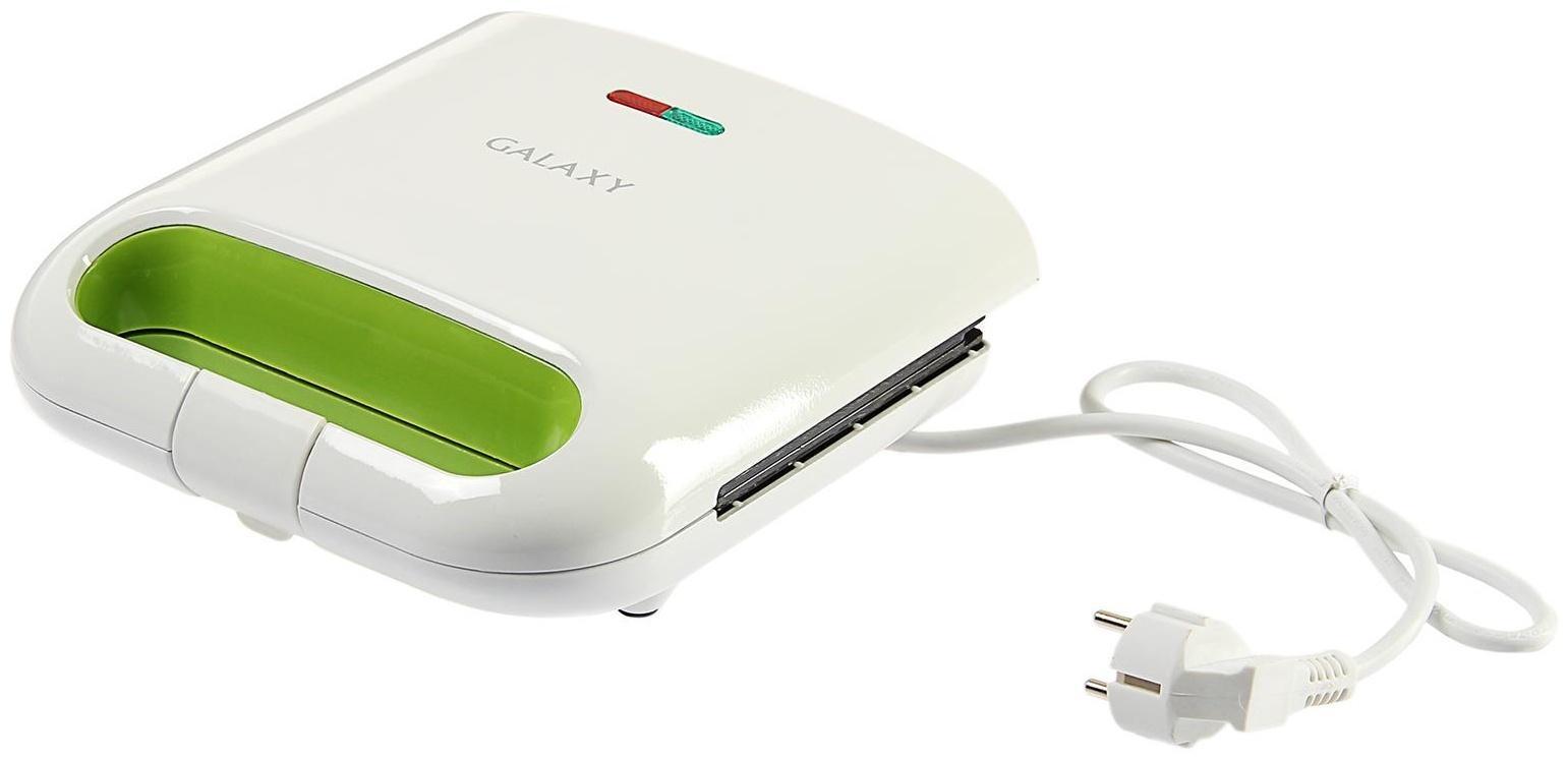 Электровафельница Galaxy GL 2963, 800 Вт, венские вафли, антипригарное покрытие, белая