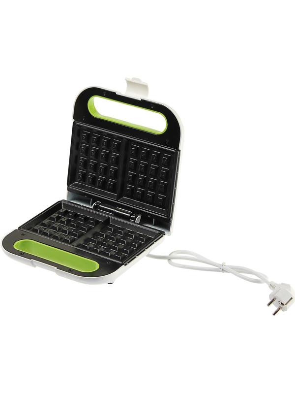 Электровафельница Galaxy GL 2963, 800 Вт, венские вафли, антипригарное покрытие, белая