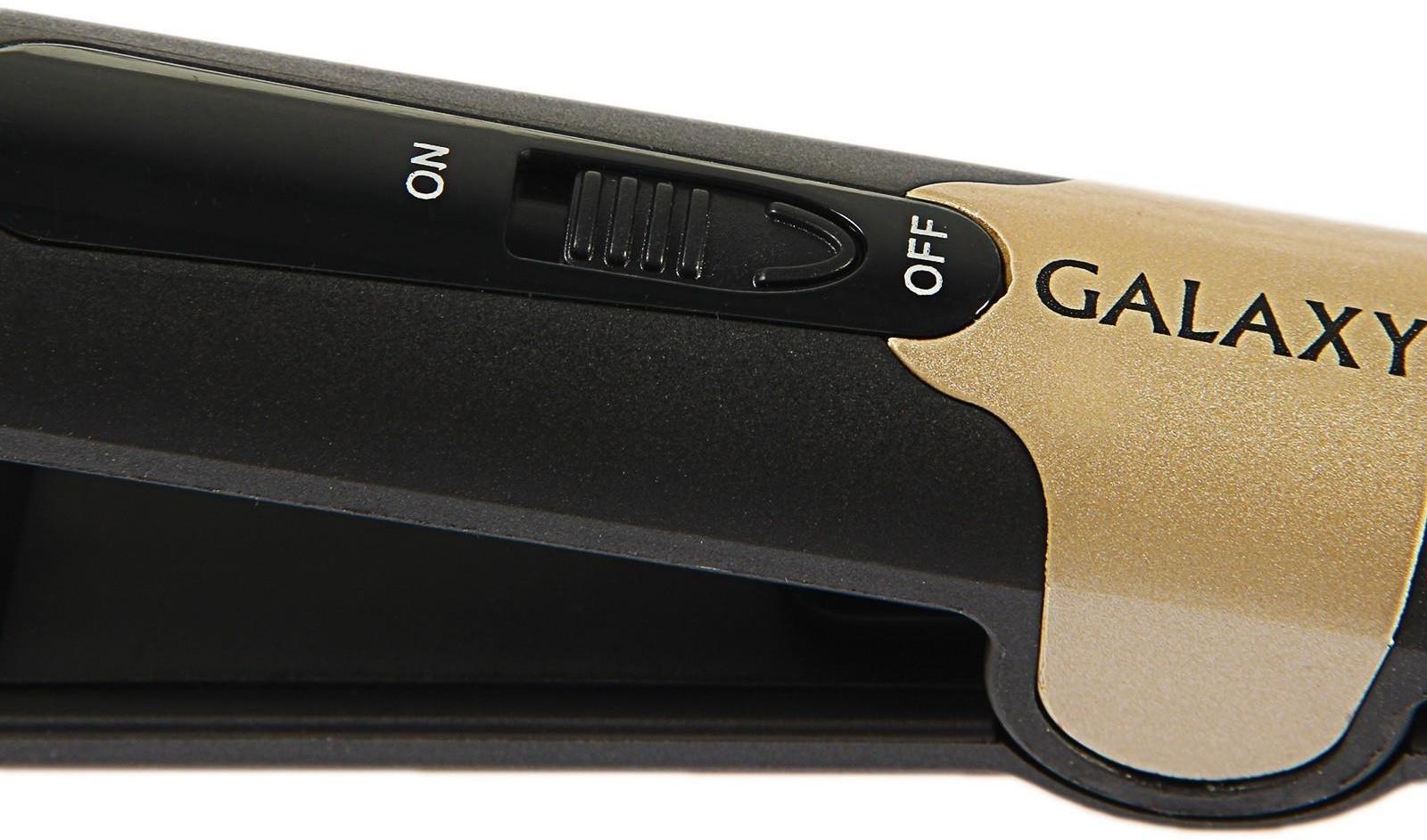 Выпрямитель Galaxy GL 4519, 40 Вт, керамическое покрытие, 85х20 мм, до 180 °С, чёрный