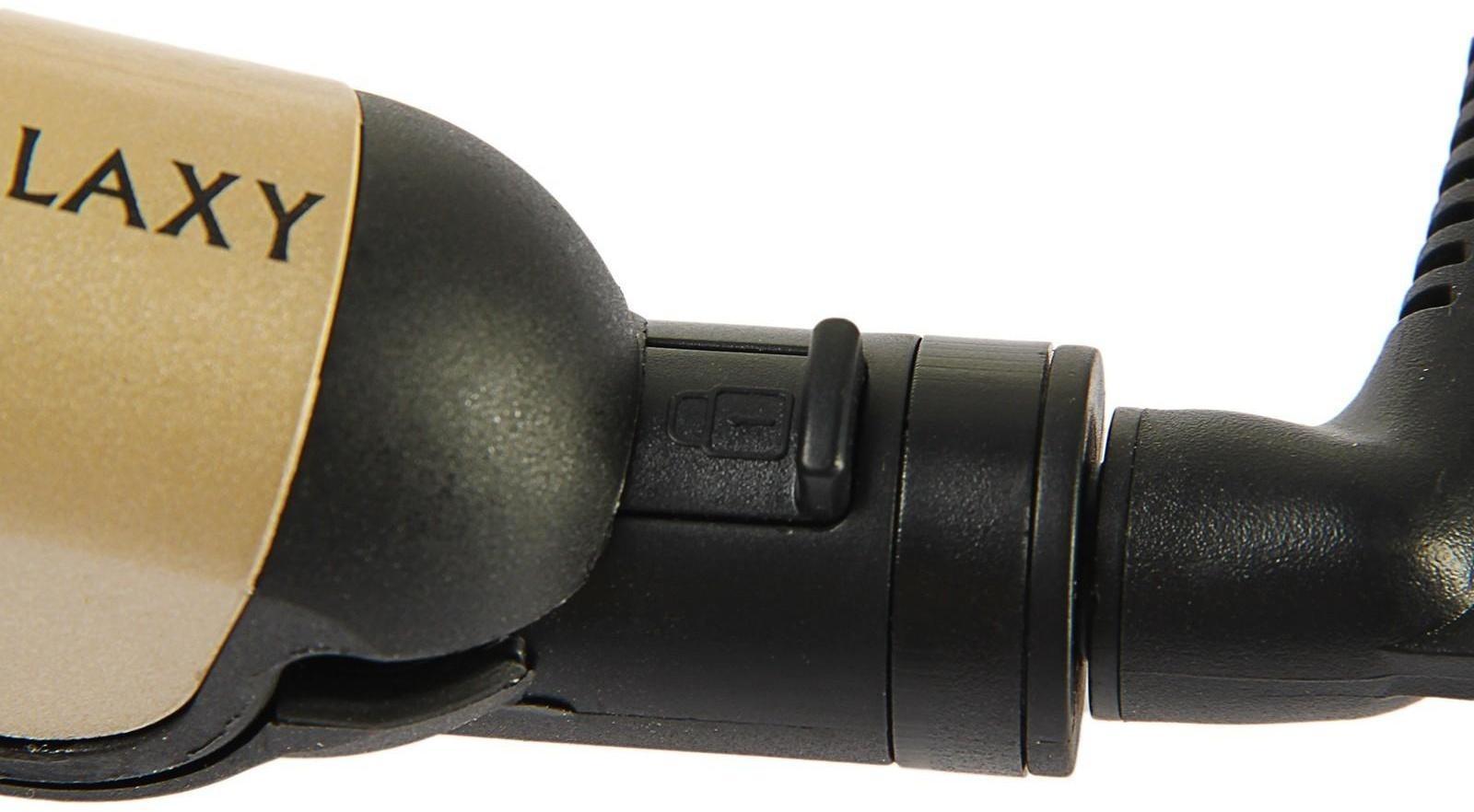 Выпрямитель Galaxy GL 4519, 40 Вт, керамическое покрытие, 85х20 мм, до 180 °С, чёрный