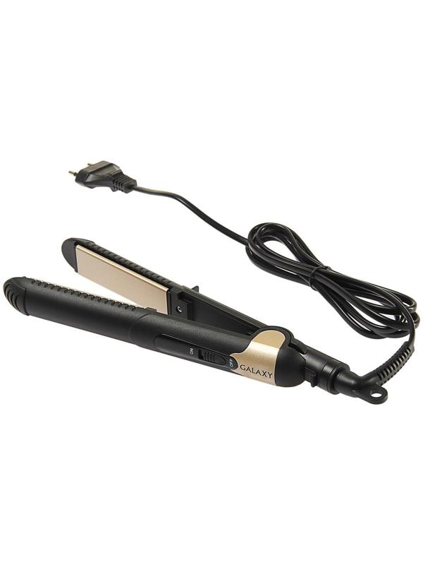 Выпрямитель Galaxy GL 4519, 40 Вт, керамическое покрытие, 85х20 мм, до 180 °С, чёрный