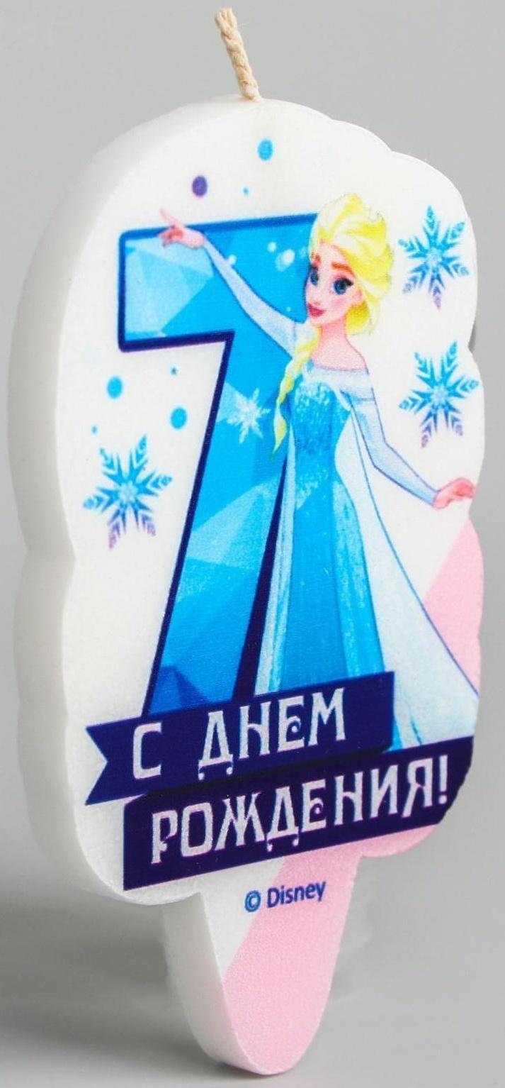 Свеча в торт цифра Дисней 7 
