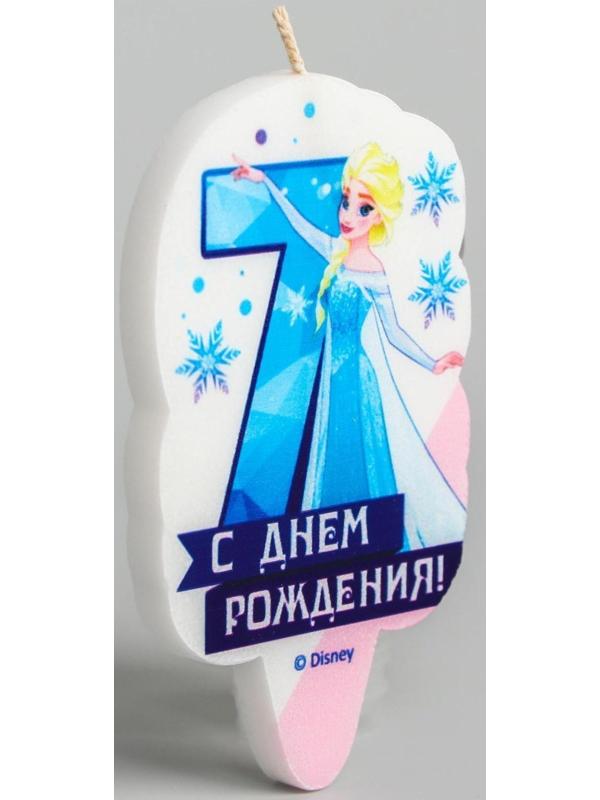 Свеча в торт цифра Дисней 7 