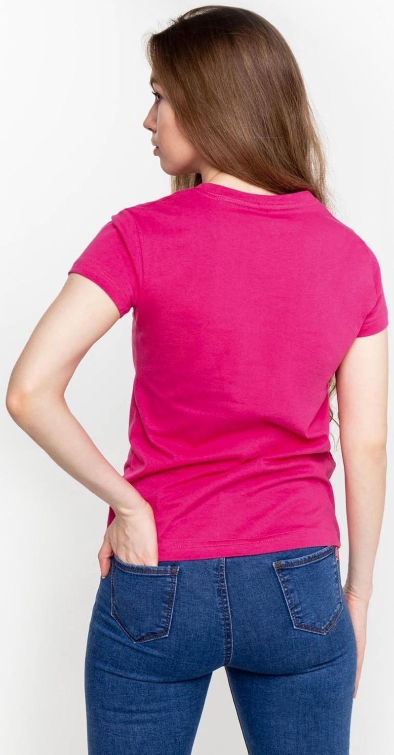 Футболка женская, цвет розовый МИКС, размер 48