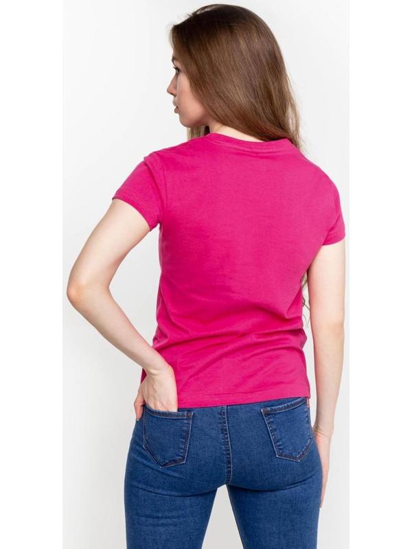 Футболка женская, цвет розовый МИКС, размер 48