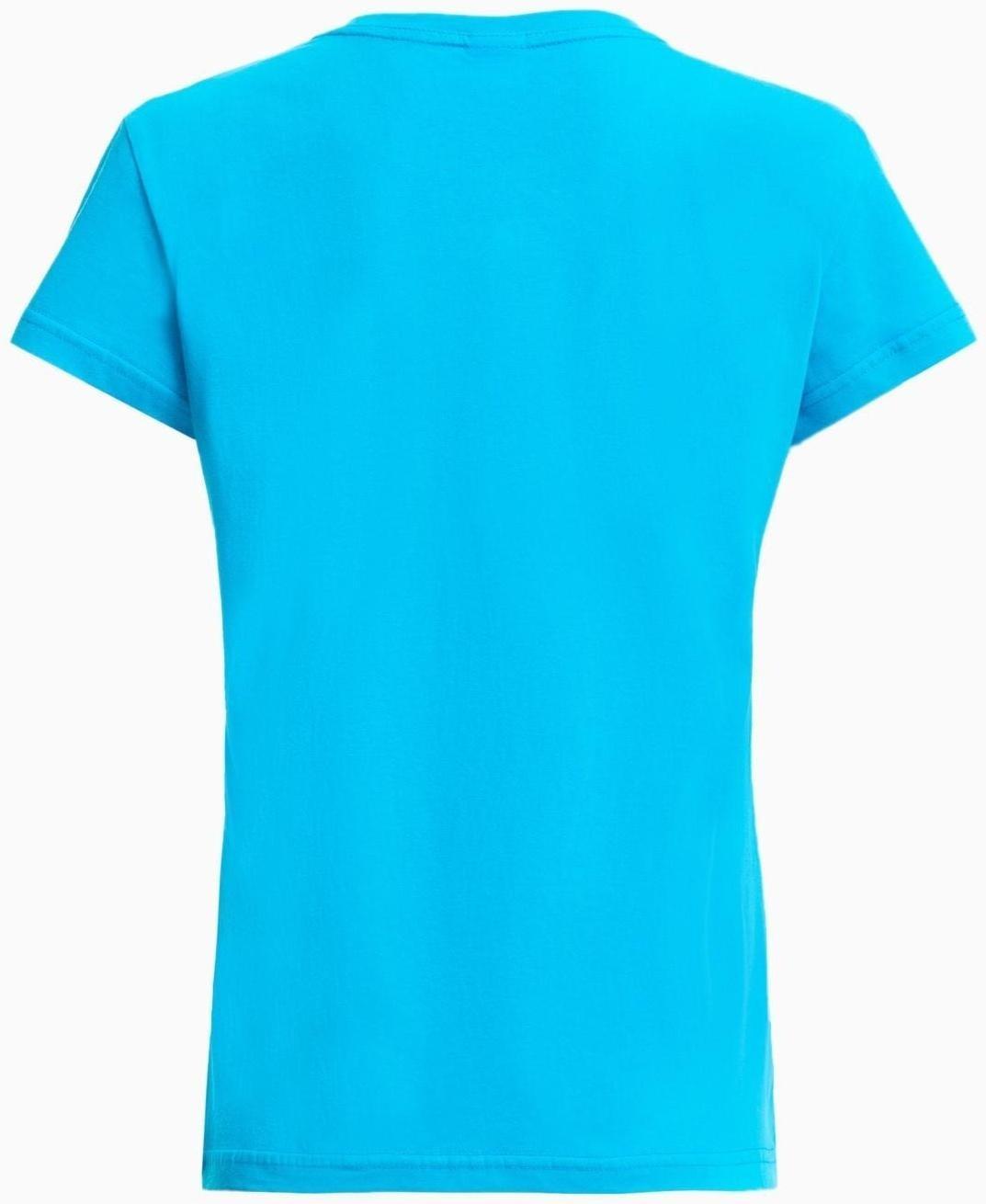 Футболка женская, цвет светло-синий/МИКС, размер 44