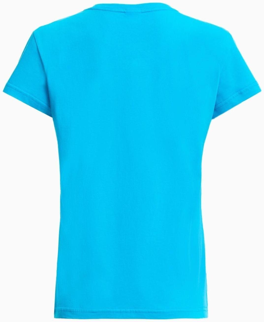 Футболка женская, цвет светло-синий/МИКС, размер 44