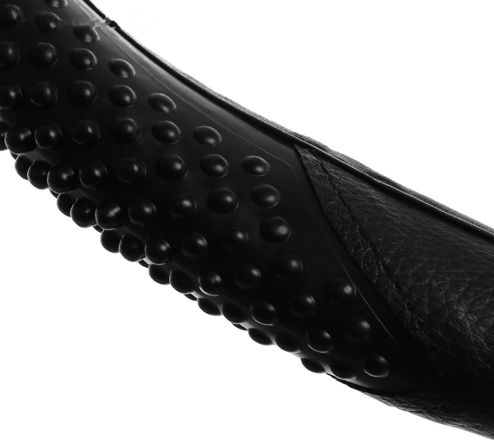 Оплетка TORSO, кожа PU, массажные вставки, размер 38 см, черный