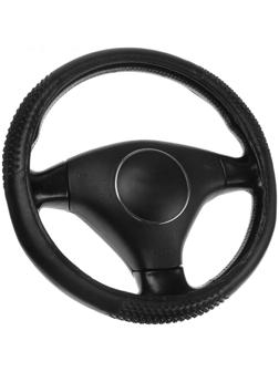 Оплётка TORSO, кожа PU, 3 массажные вставки, 38 см, черный