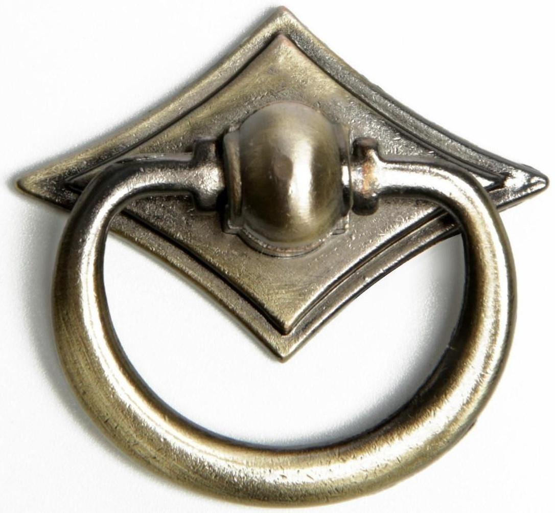 Ручка кнопка ТУНДРА РК028АВ, цвет бронза