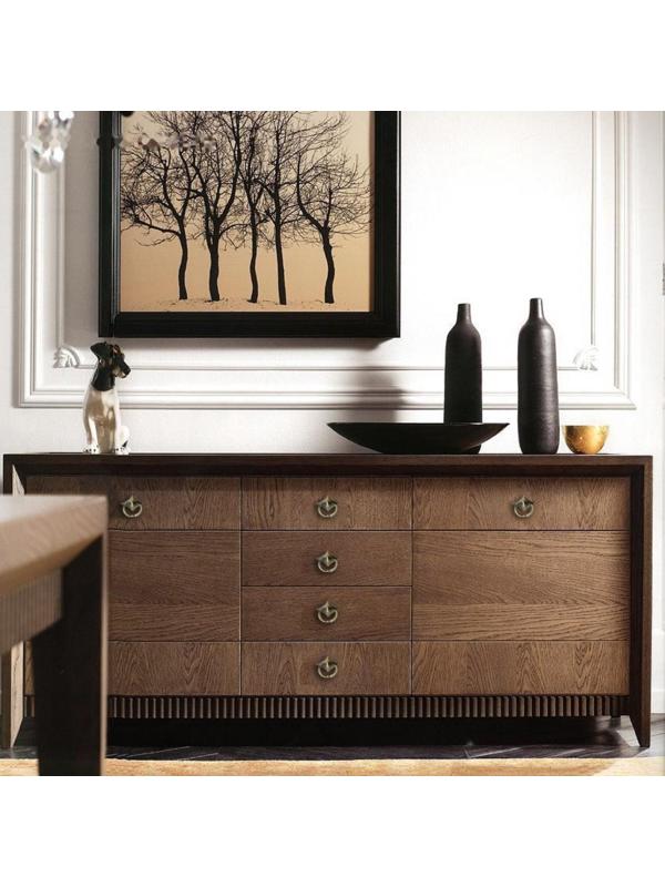 Ручка кнопка ТУНДРА РК028АВ, цвет бронза