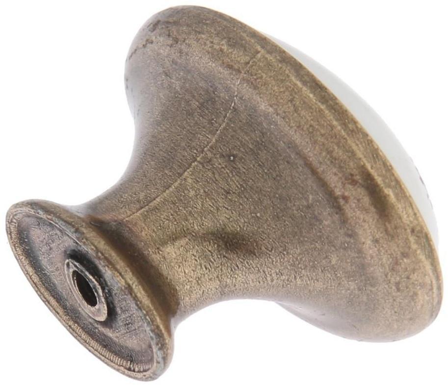 Ручка кнопка ТУНДРА РК023AB, цвет бронза