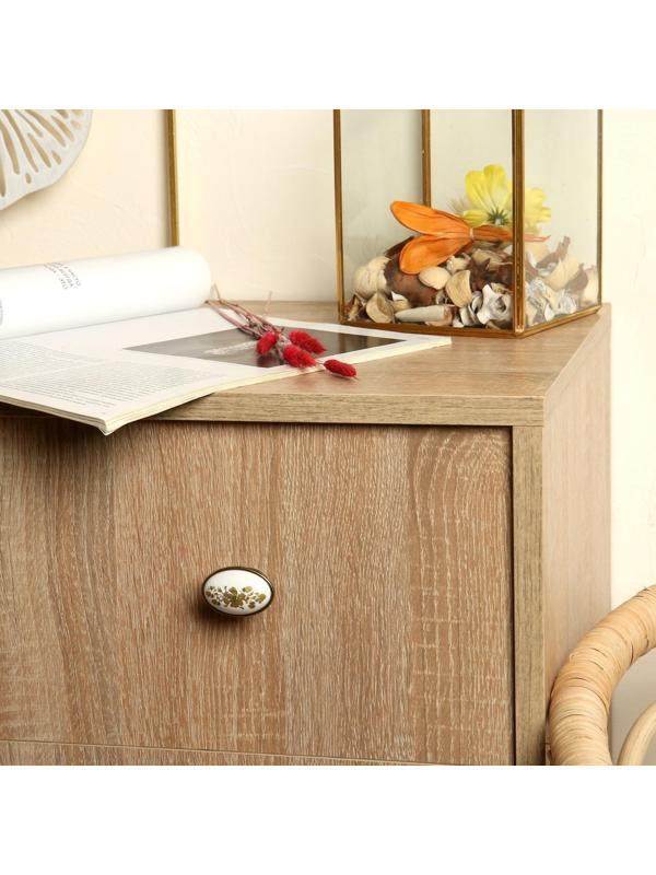 Ручка кнопка ТУНДРА РК023AB, цвет бронза