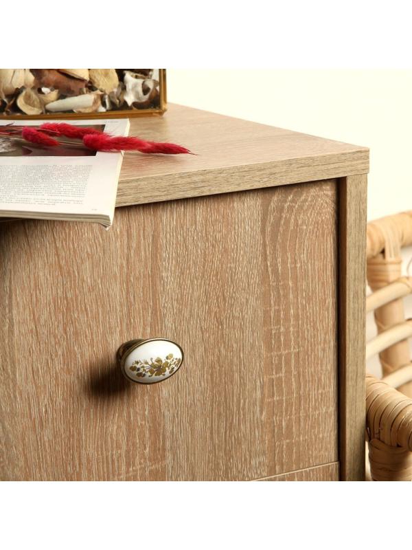 Ручка кнопка ТУНДРА РК023AB, цвет бронза