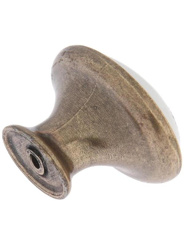 Ручка кнопка ТУНДРА РК023AB, цвет бронза