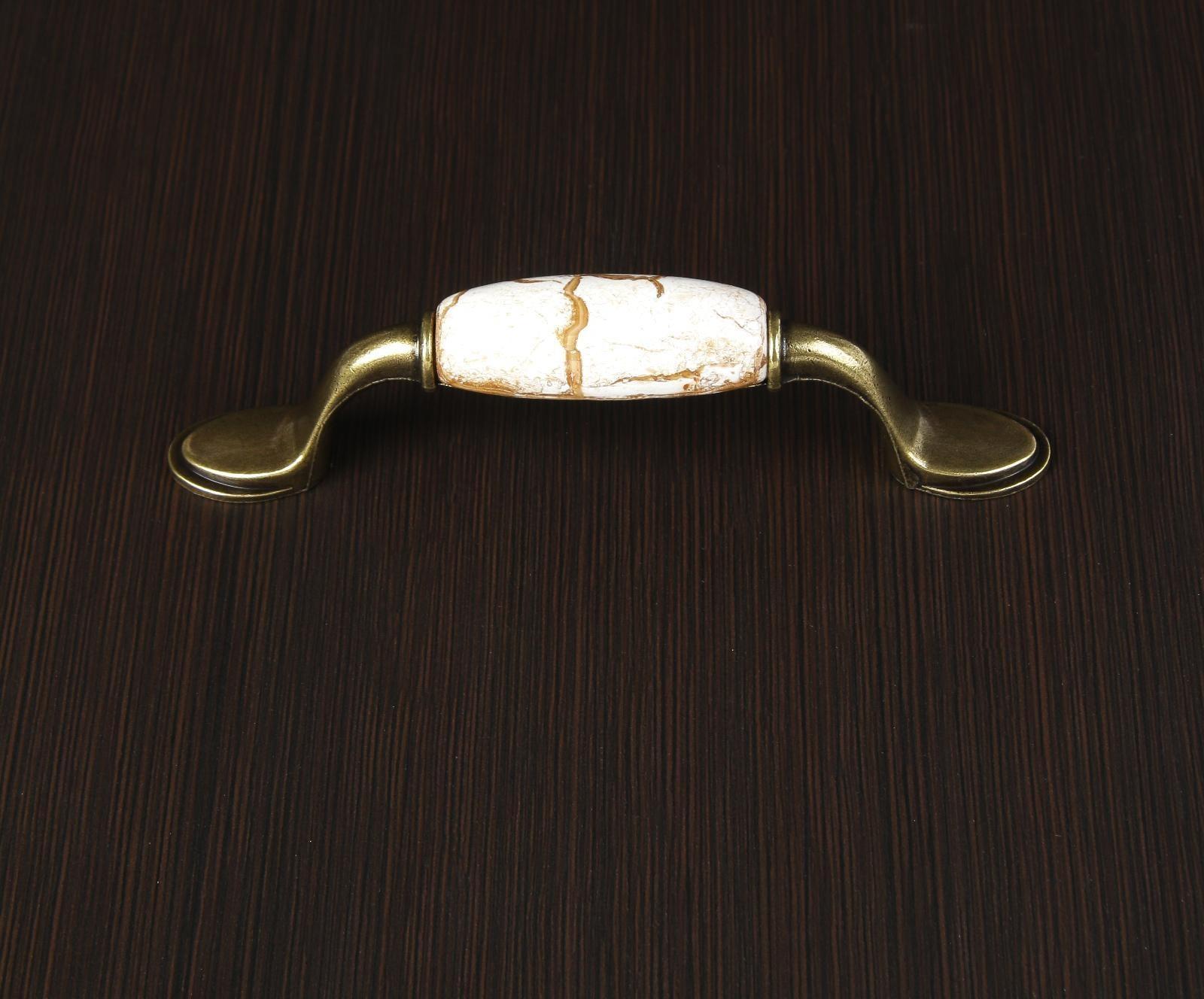 Ручка скоба ART ТУНДРА Ceramics 007, 96 мм, керамическая, бронза