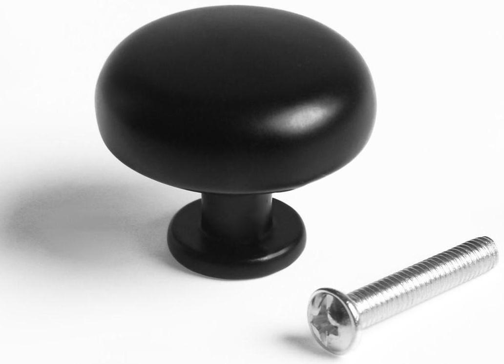 Ручка кнопка ТУНДРА PK036BL, черная