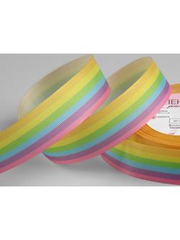Лента репсовая «Радуга», 25 мм, 18 ± 1 м, цвет МИКС