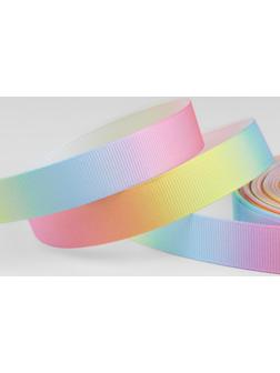 Лента репсовая «Радуга», 15 мм, 18 ± 1 м, разноцветная