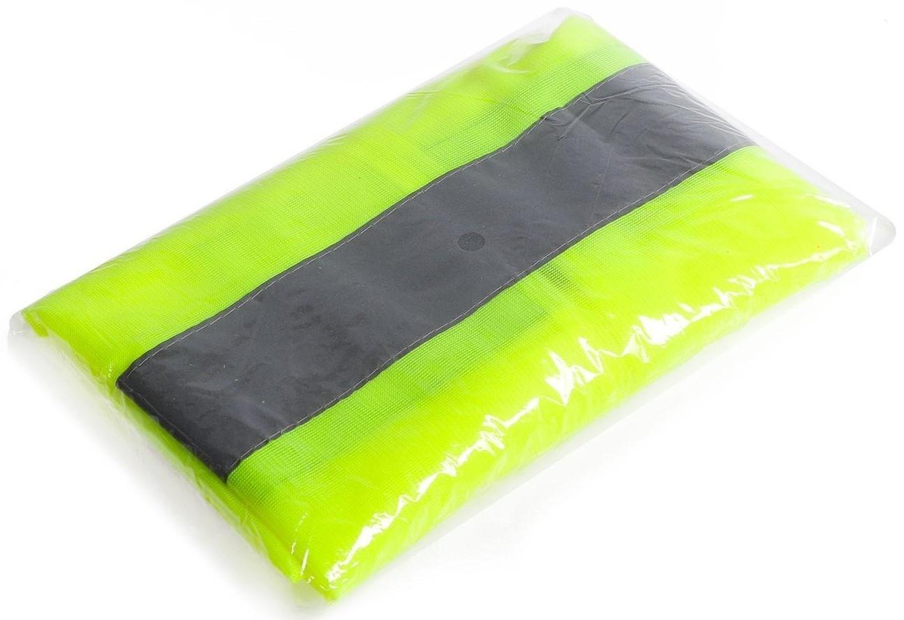 Жилет сигнальный TORSO, светоотражающий, салатовый, 2 класс, размер 2XL