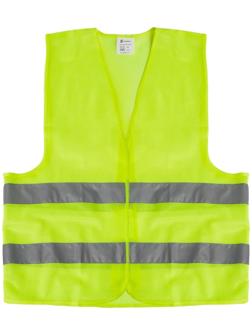 Жилет сигнальный TORSO, светоотражающий, салатовый, 2 класс, размер 2XL