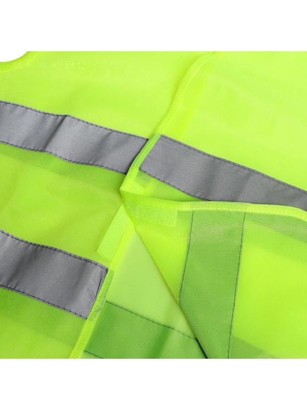 Жилет сигнальный TORSO, светоотражающий, салатовый, 2 класс, размер 2XL