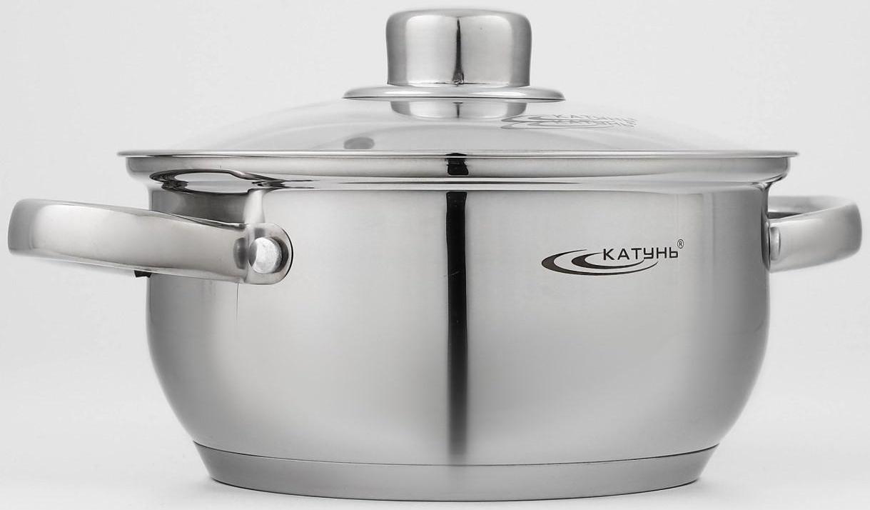 Набор кастрюль «Гретта», 3 предмета: кастрюли 2,2 л, 4,2 л, ковш 1,6 л, капсульное дно, индукция