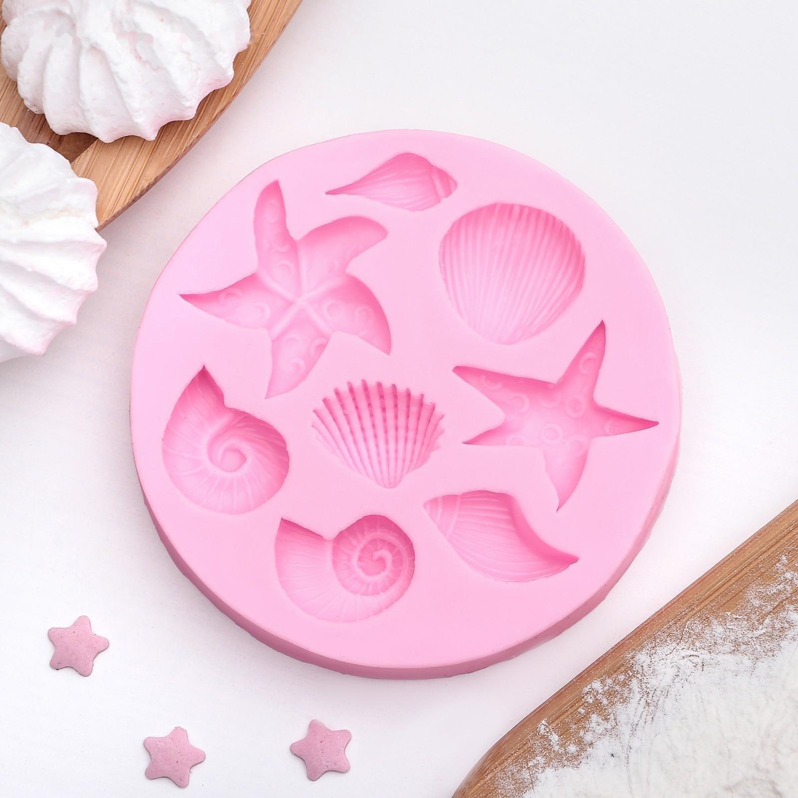 Молд «Морские звёзды», 8×8 см