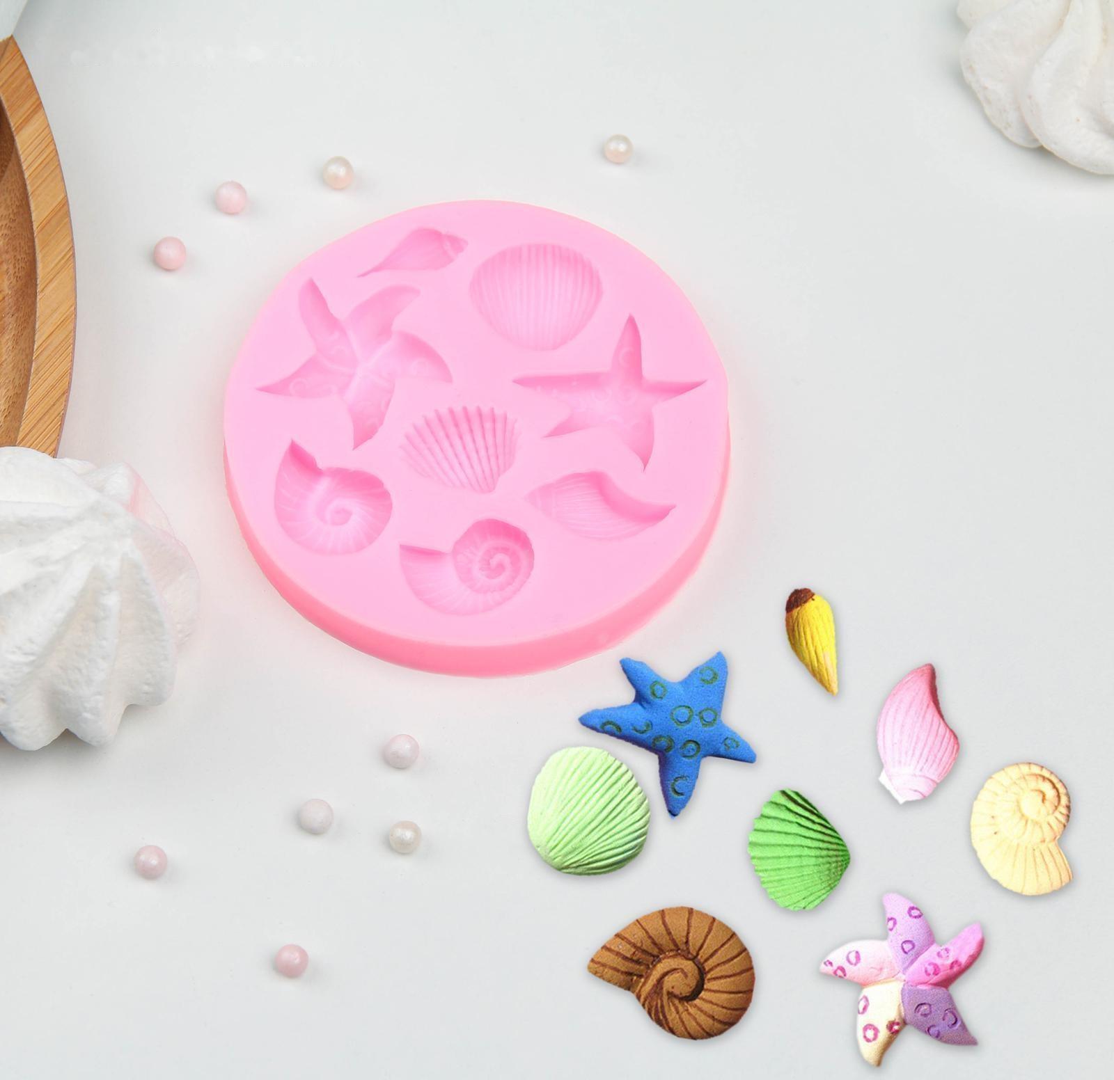 Молд «Морские звёзды», 8×8 см