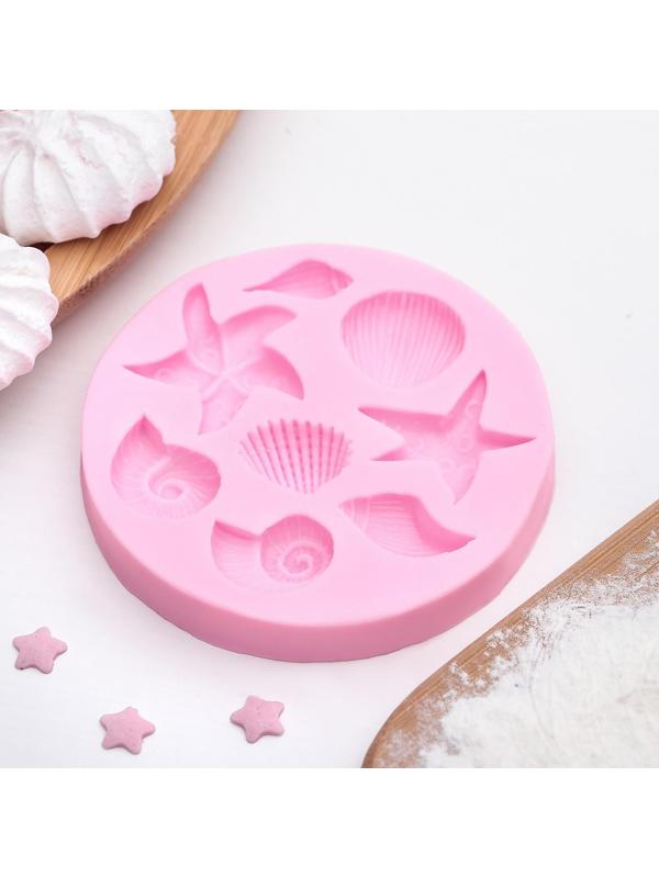 Молд «Морские звёзды», 8×8 см