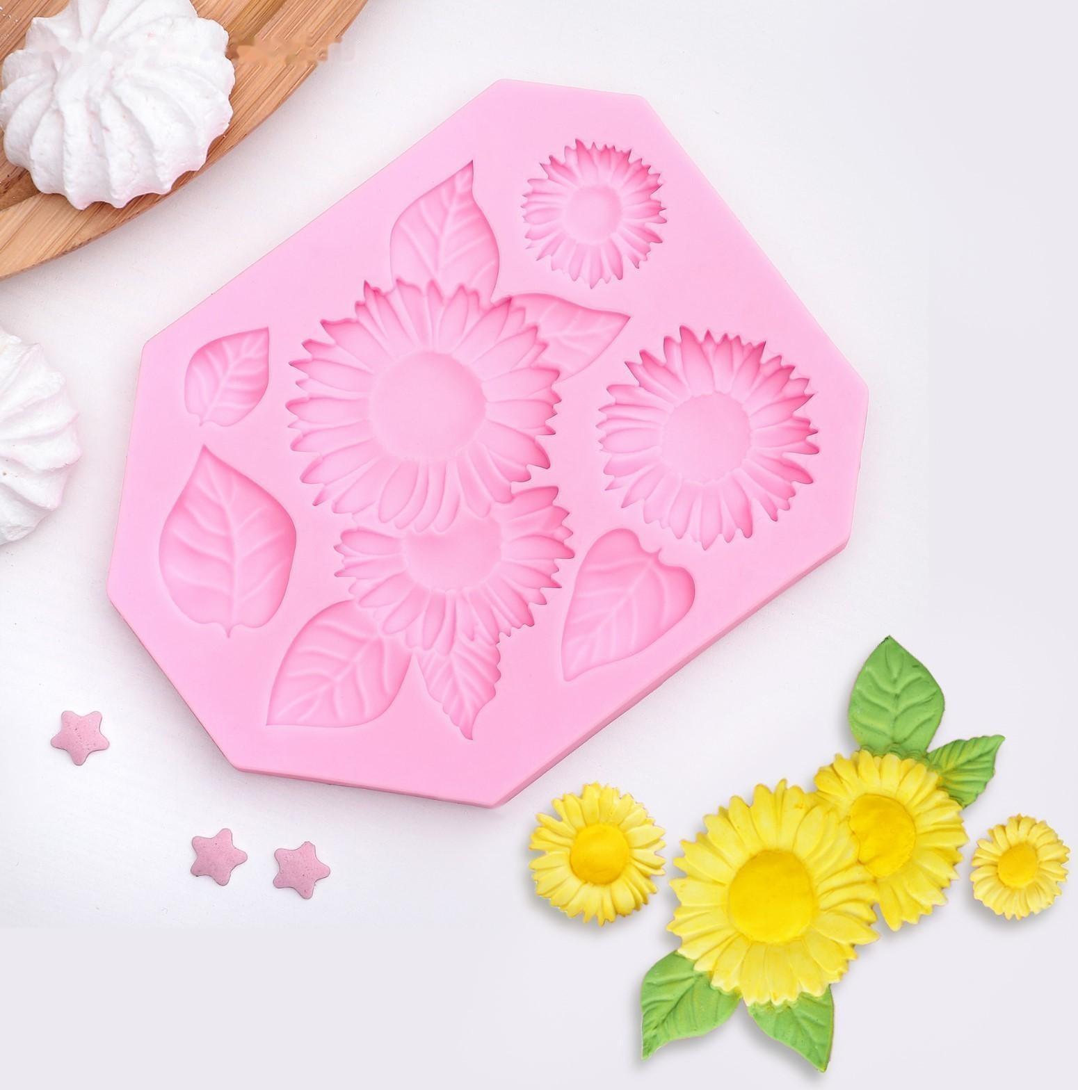 Молд «Подсолнухи», 12×9,5 см