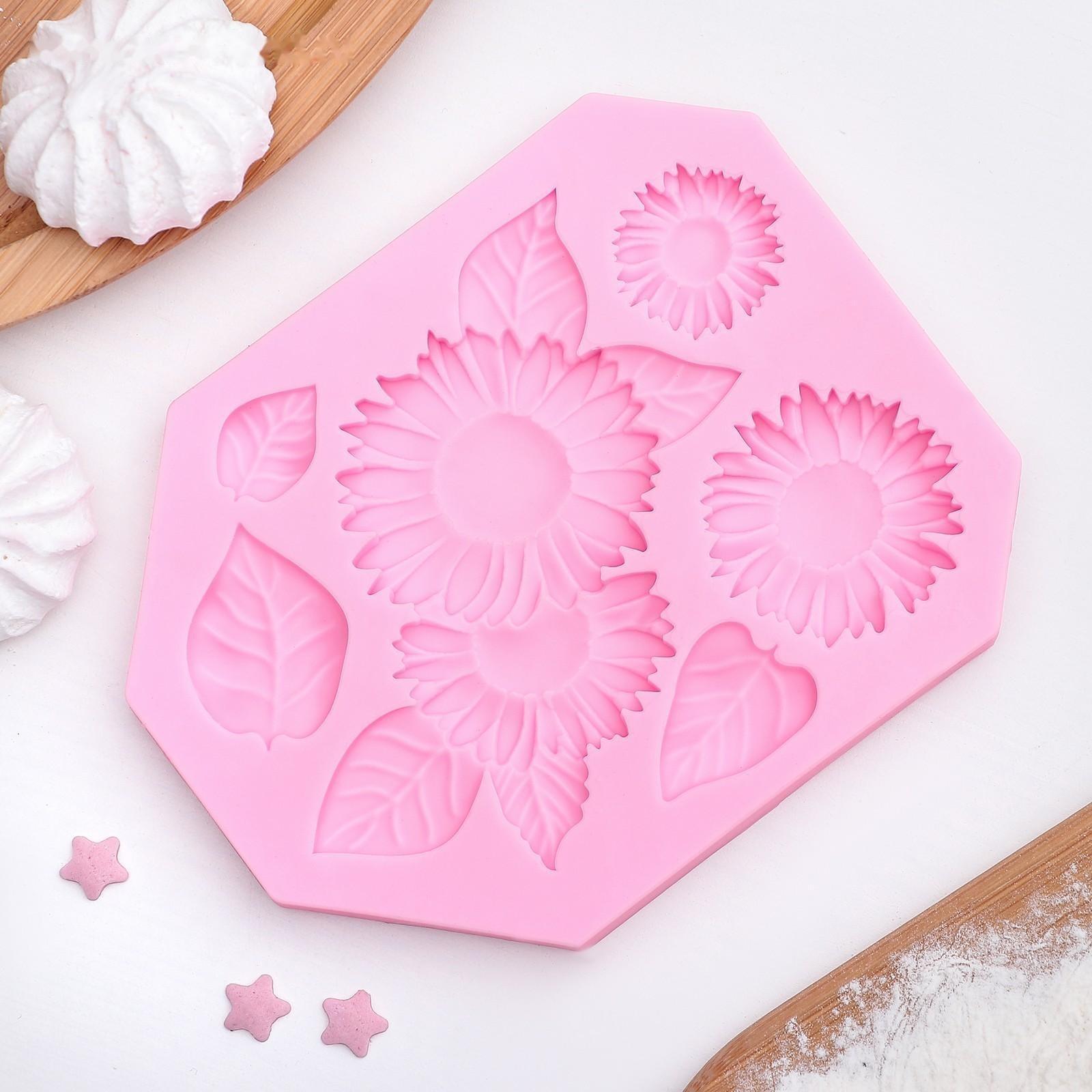 Молд «Подсолнухи», 12×9,5 см