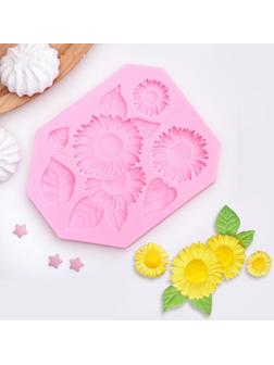 Молд «Подсолнухи», 12×9,5 см