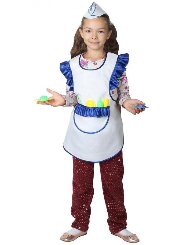 Набор продавца:фартук, пилотка,пластиковый набор 98-110