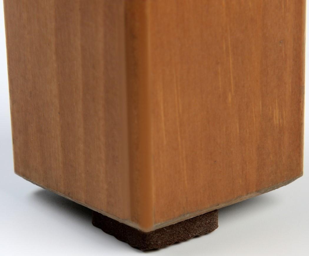 Накладка мебельная квадратная ТУНДРА, размер 18 х 18 мм, 32 шт., полимерная, коричневая