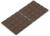 Накладка мебельная квадратная ТУНДРА, размер 18 х 18 мм, 32 шт., полимерная, коричневая