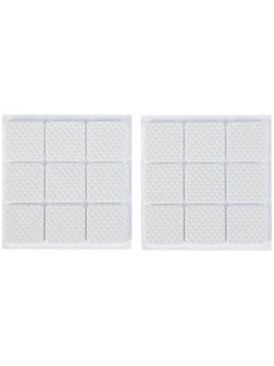 Накладка мебельная квадратная ТУНДРА, размер 25 х 25 мм, 18 шт, полимерная, цвет белый