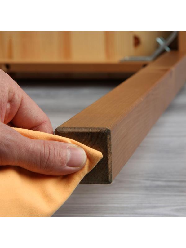 Накладка мебельная квадратная ТУНДРА, размер 25 х 25 мм, 18 шт, полимерная, цвет белый