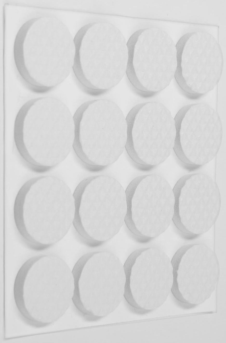 Накладка мебельная круглая ТУНДРА, d=18 мм, 32 шт., полимерная, белая