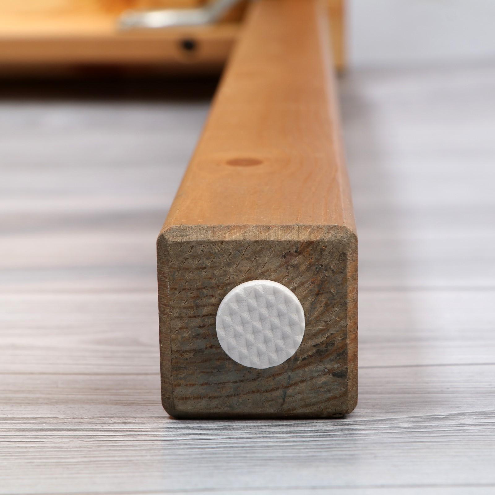 Накладка мебельная круглая ТУНДРА, d=18 мм, 32 шт., полимерная, белая