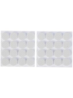 Накладка мебельная круглая ТУНДРА, d=18 мм, 32 шт., полимерная, белая